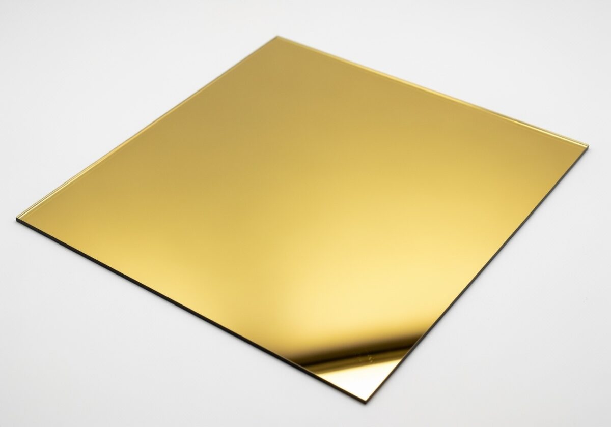 gold mirror Acrylic gold mirror eco-yellow gold #Byzantine# - Thickness 3mm 122cm x 244cm - Image 1